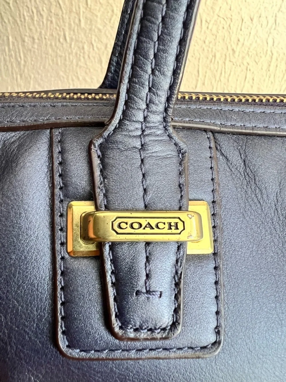 Coach Taylor Leather Satchel/Crossbody Bag - Picture 11 of 13